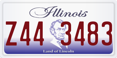 IL license plate Z443483