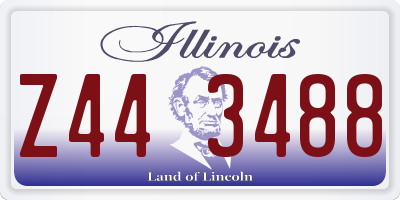 IL license plate Z443488