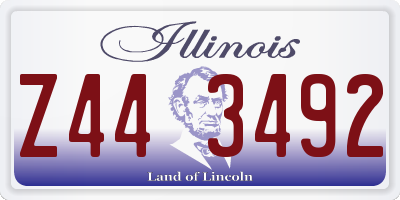 IL license plate Z443492