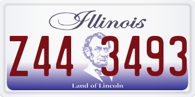 IL license plate Z443493