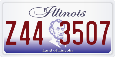 IL license plate Z443507