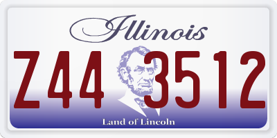 IL license plate Z443512