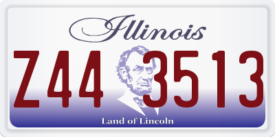 IL license plate Z443513