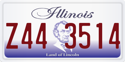 IL license plate Z443514