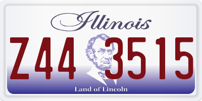 IL license plate Z443515