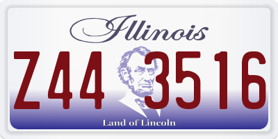 IL license plate Z443516