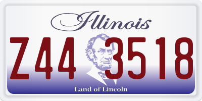 IL license plate Z443518