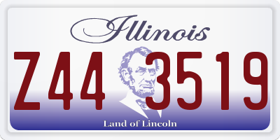 IL license plate Z443519