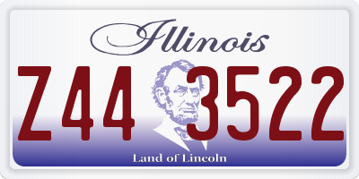 IL license plate Z443522