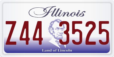 IL license plate Z443525