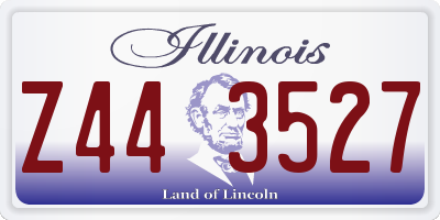 IL license plate Z443527