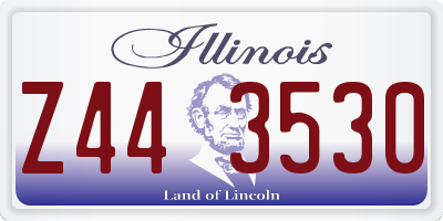 IL license plate Z443530