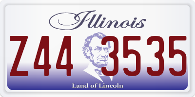 IL license plate Z443535