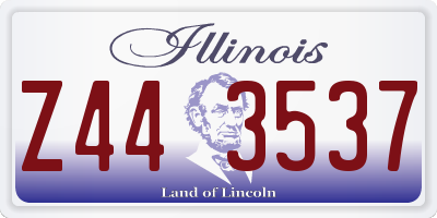 IL license plate Z443537