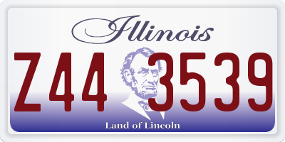 IL license plate Z443539