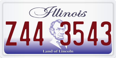 IL license plate Z443543