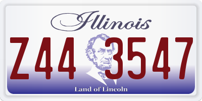 IL license plate Z443547