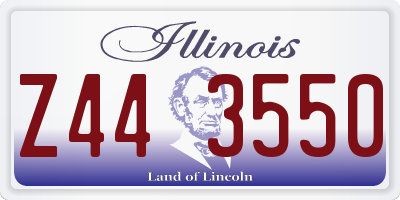 IL license plate Z443550