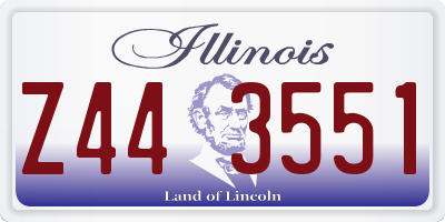 IL license plate Z443551