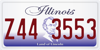 IL license plate Z443553