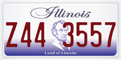 IL license plate Z443557