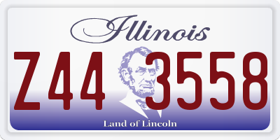 IL license plate Z443558