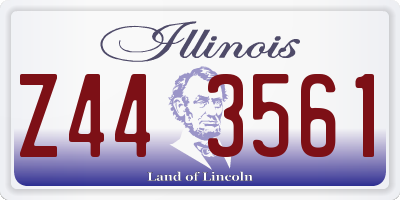 IL license plate Z443561