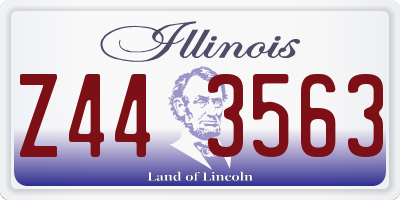 IL license plate Z443563