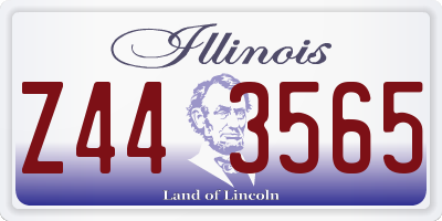 IL license plate Z443565