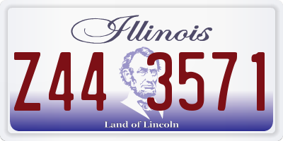 IL license plate Z443571