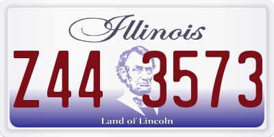 IL license plate Z443573