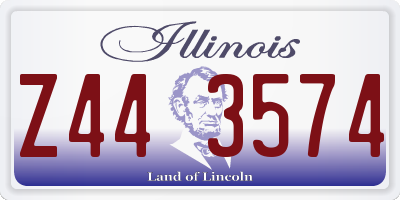 IL license plate Z443574