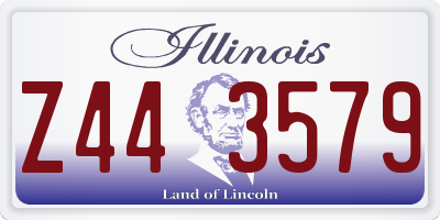 IL license plate Z443579