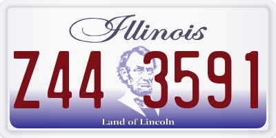 IL license plate Z443591