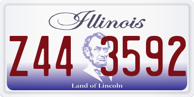 IL license plate Z443592
