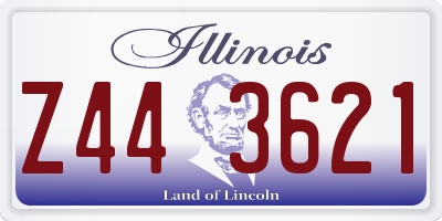 IL license plate Z443621