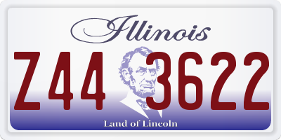 IL license plate Z443622