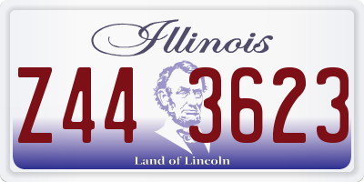 IL license plate Z443623