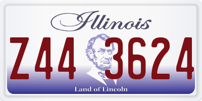 IL license plate Z443624