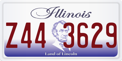 IL license plate Z443629