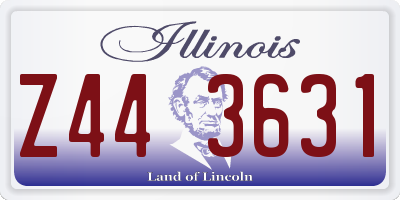 IL license plate Z443631
