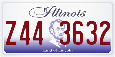 IL license plate Z443632
