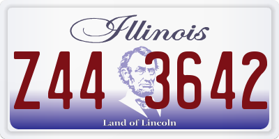 IL license plate Z443642