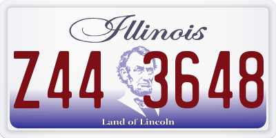 IL license plate Z443648
