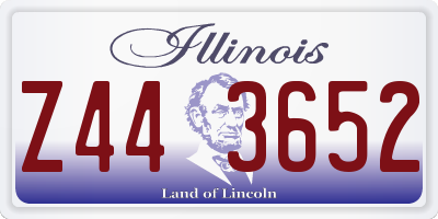 IL license plate Z443652