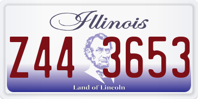 IL license plate Z443653