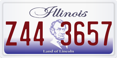IL license plate Z443657