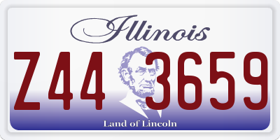 IL license plate Z443659