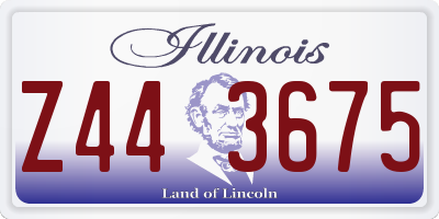 IL license plate Z443675