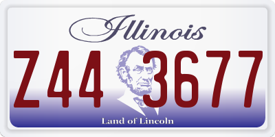 IL license plate Z443677